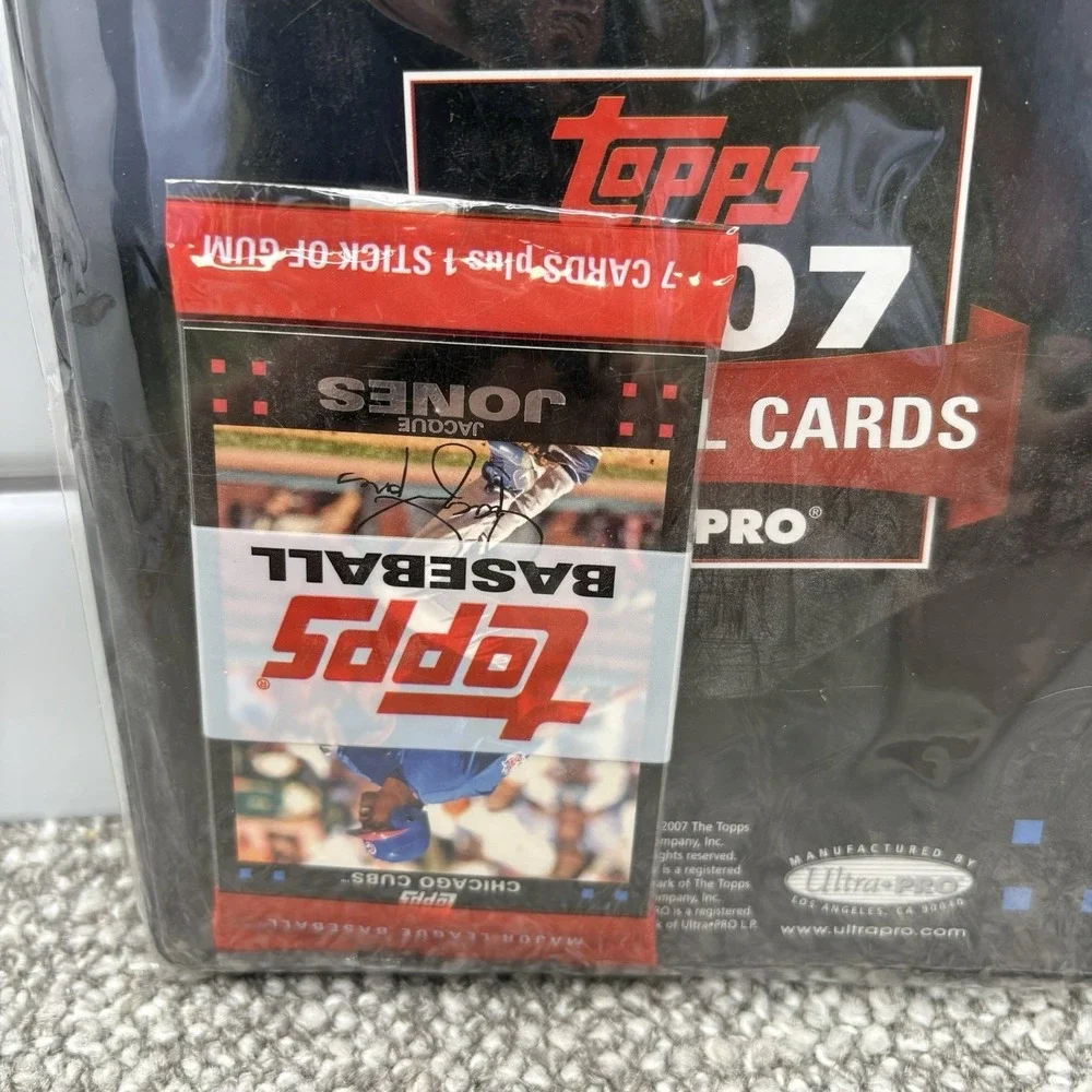 2007 Topps‎ MLB Baseball Pack w/4-Pocket Portfolio New Sealed VTG Y2K